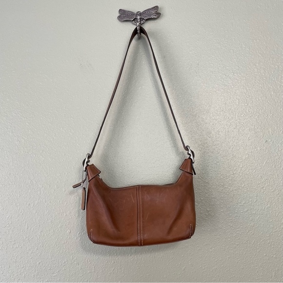 Coach Handbags - Coach Brown Leather Zoe Hobo Shoulder Bag